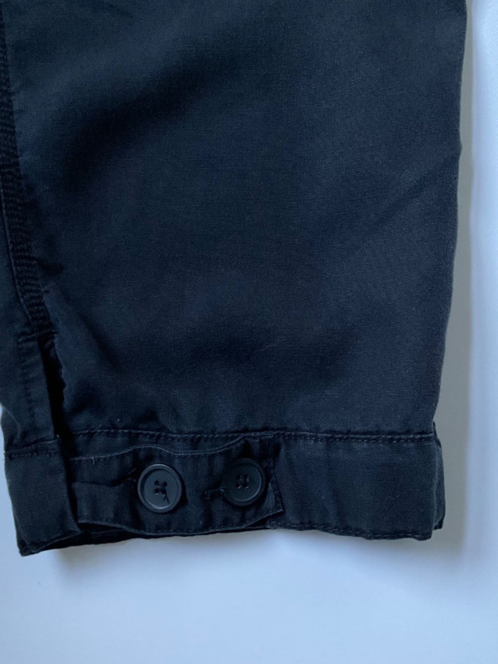 Gap Womens Cropped Pants Sz 4 Black Utility Modern Clean Girl Streetwear Chino - Picture 10 of 13